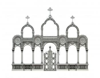 Iconostasis (IKN_0080) 3D model for CNC machine